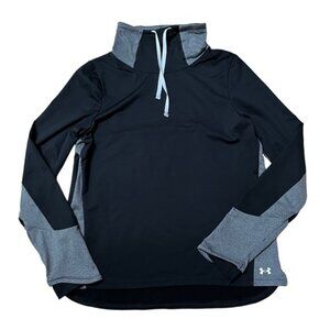 Under Armour Black and Gray Pullover Size Medium